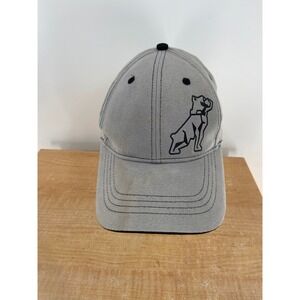 Mack Trucks‎ Grey Snapback Baseball Cap Embroidered Bulldog Logo Hat Mens